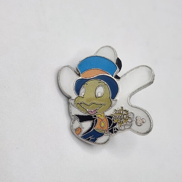 Disney Pin Trading Jiminy Cricket White Glove Sillouette Collection 2013 - Picture 1 of 3